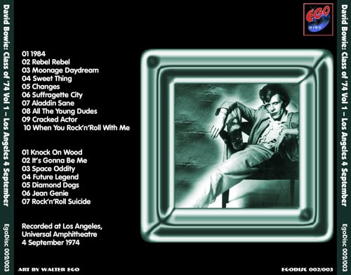 David Bowie Class Of 74-BACK