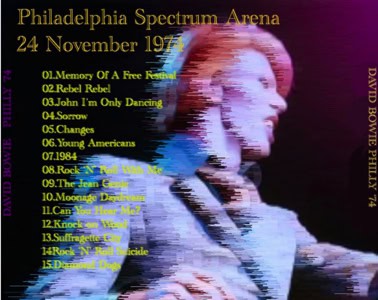 David Bowie - Philly 74 - Back