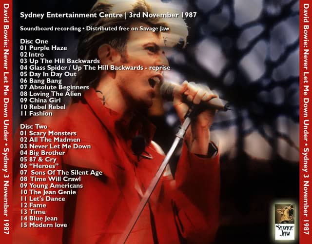 david -bowie-Never Let Me Down Under-tray
