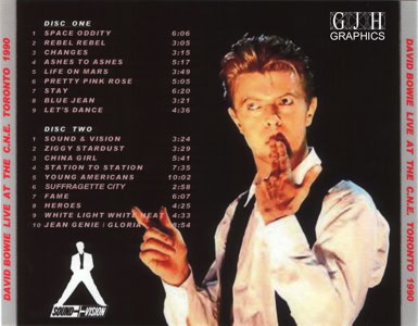david-bowie-Toronto, C.N.E. Stadium - C.N.E. Toronto - Back