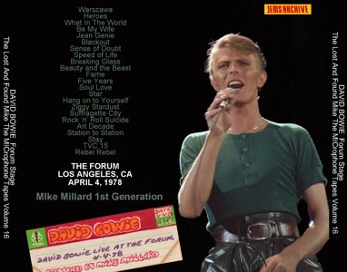 David Bowie 1978-04-04 LA MIllard BACK