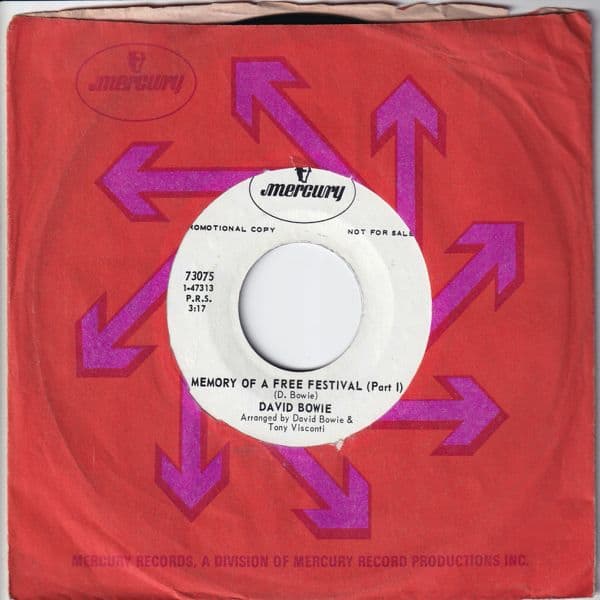 David Bowie Memory Of The Free Festival Part 1 & Part 2 (1970 USA Promo) estimated value € ......