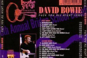 David Bowie 1996-10-19 plus 20 Mountain View ,Shoreline,Amphitheatre - Fuck You All Night Long - Bridge Benefit Concert