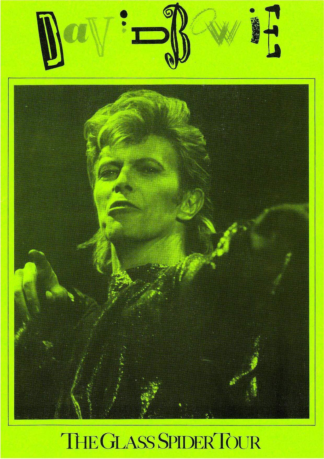 David Bowie Glass Spider Tour Info
