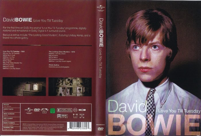David Bowie Love You Till Tuesday (Includes "The Looking Glass Murders" and a photogallery as bonus material.)
