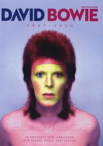David Bowie 1947 – 2016 (20 greatest hits arranged for Piano, Vocal and Guitar)