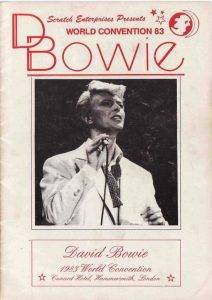 David Bowie World Convention 1983: Official souvenir programme