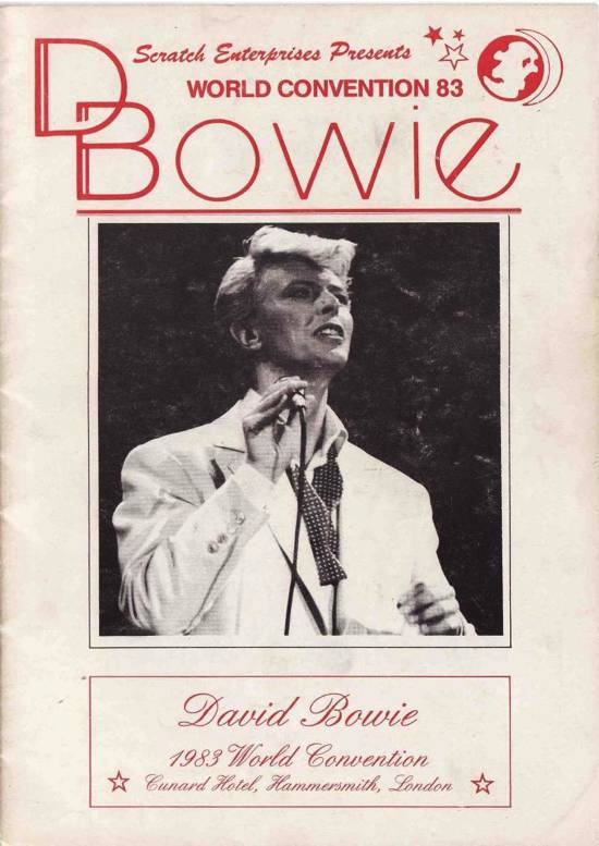 David Bowie World Convention 1983: Official souvenir programme