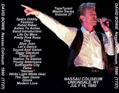 David Bowie 1990 Nassau Coliseum BACK