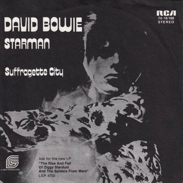 David Bowie Starman - Suffragette City (1972 Germany) estimated value € 50,00