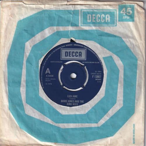 David Bowie Liza Jane - Louie ,Louie Go Home (1978 UK Re-release Issue) estimated value € 20,00 David Bowie Liza Jane - Louie ,Louie Go Home (1978 UK Re-release Issue) estimated value € 20,00