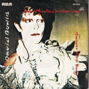 David Bowie Scary Monsters - Because You're Young (1981 Germany / PB 9654) estimated value € 20,00
