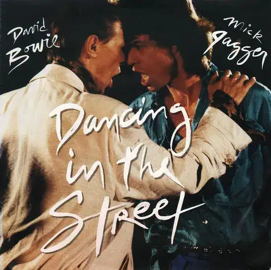 David Bowie and Mick Jagger Dancing in the Street Live