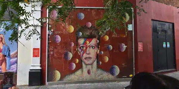 David Bowie mural in Brixton London