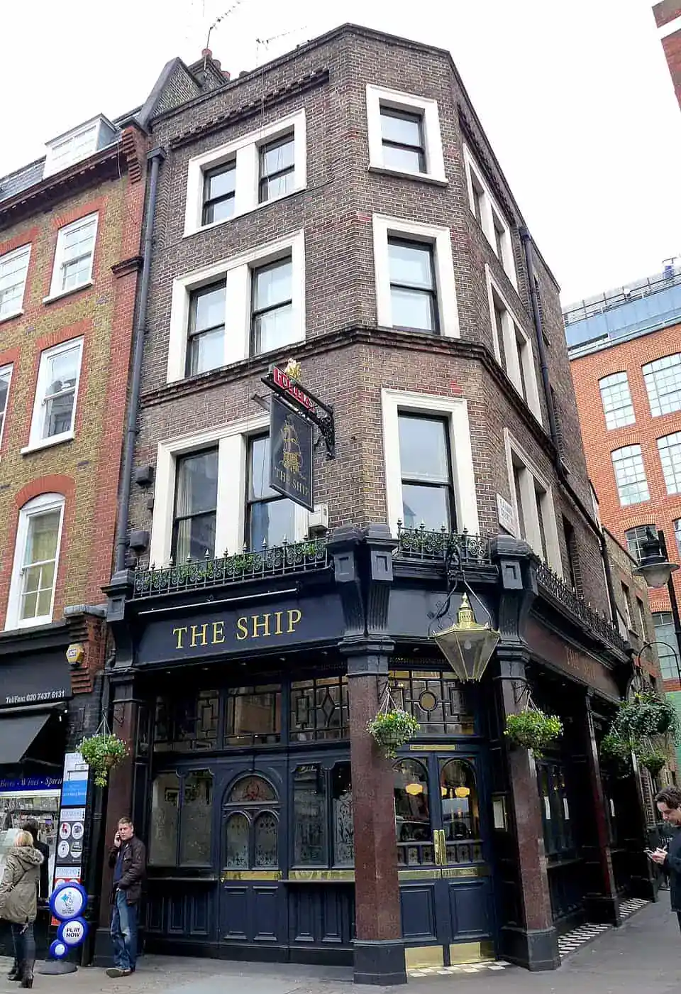The Ship pub on Wardour Street in Soho