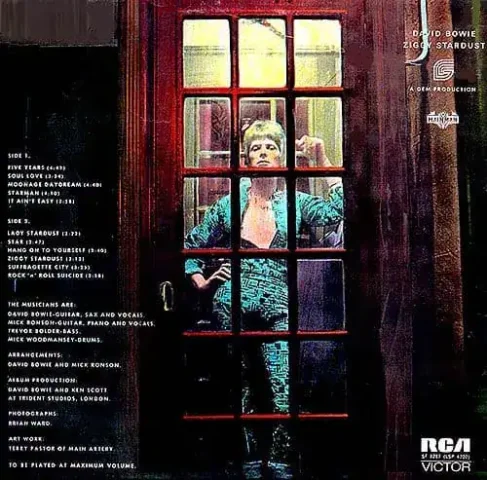 Back side cover Ziggy Stardust