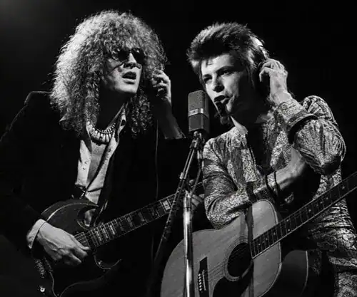 Ian Hunter and David Bowie