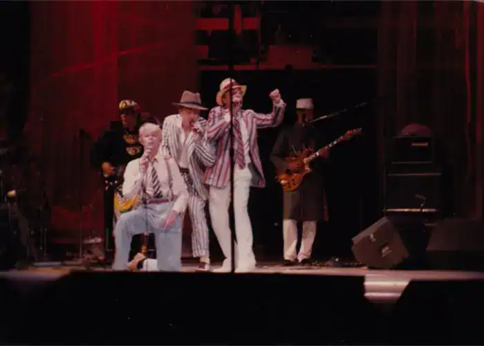 David ,Frank and George On Stage