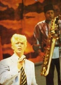 David Bowie and Stev Elson