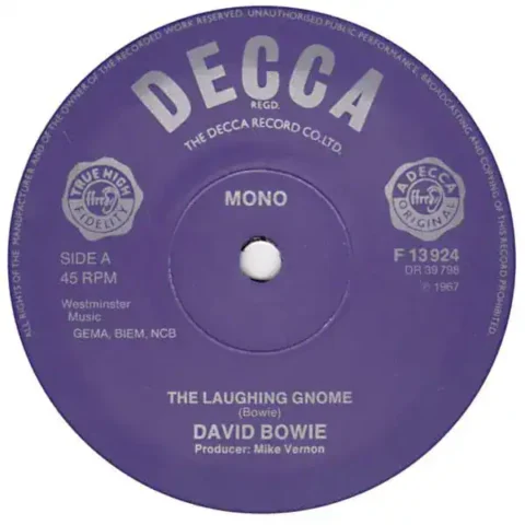David Bowie The Laughing Gnome DECA single