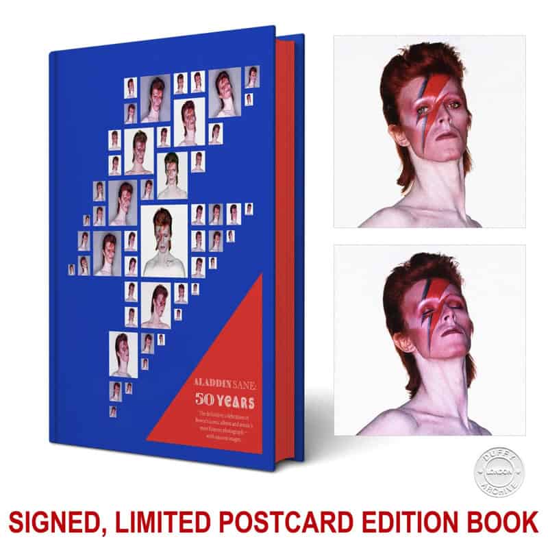 David Bowie Aladdin Sane 50 Years Book – Postcard Edition