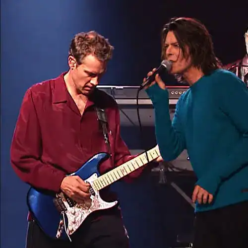 Page Hamilton and David Bowie 1999